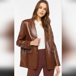Forever 21 Tan Leather Jacket